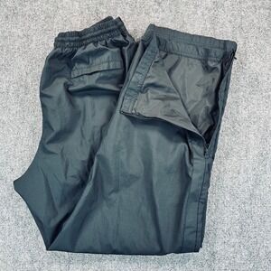Nike Men's XL Black Woven Lined Track Pants Mesh Ankle Zip Windbreaker Athletic